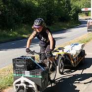 Vor Ort bei Fahrradkurierin Laura von „noord transport“