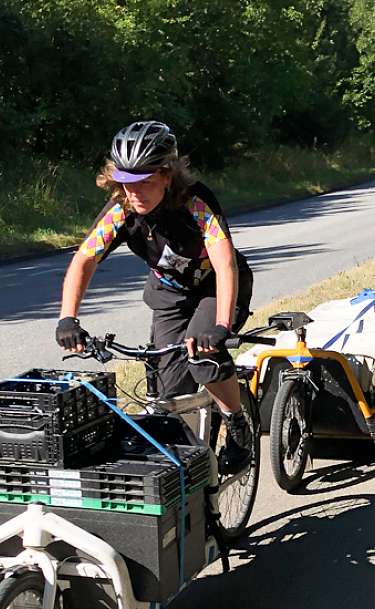 Vor Ort bei Fahrradkurierin Laura von „noord transport“